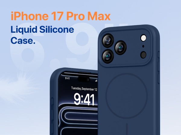 iPhone 17 Pro Max Case Silicone Magnetic