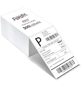 Fuxury Thermal Labels 4x6 200 Labels Fanfold Direct Shipping Label with Perforated and Strong Adh...