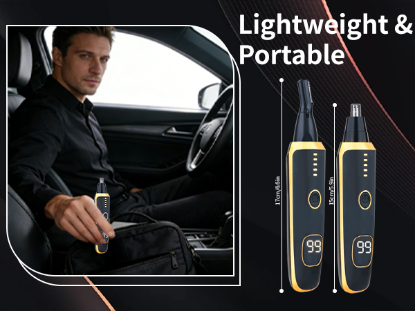 Nose &amp; Eyebrow Hair Trimmer for Women Men,Painless Rechargeable Ear &amp; Nose Hair Trimmer Clipper