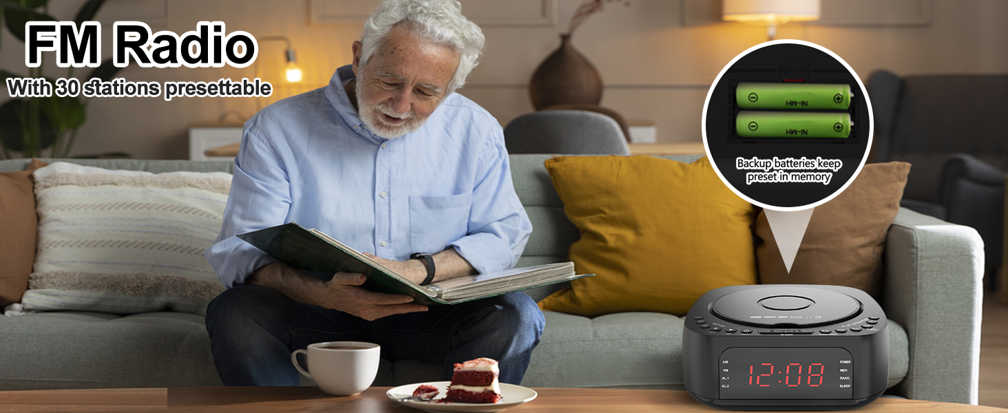 CD Clock Radio keep setting in memory