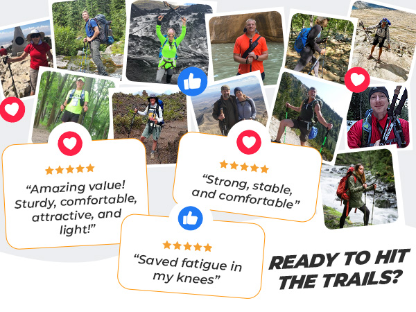 top rated trekking poles best hiking sticks trusted by hikers customer reviews walking support