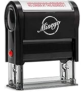 Miseyo Return to Sender NO Longer at This Address!! Self Inking Rubber Stamp - Red Ink - Large Size