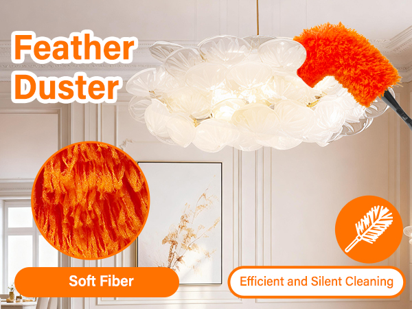 26FT High Reach Duster Cleaning Kit with Extension Pole