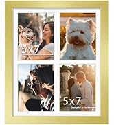 DUENPY 12x16 Picture Frame 5x7 Collage Picture Frame Displays Four 5x7 inch Photos or 12x16 (With...