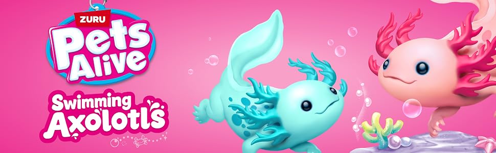 Pet Alive, Axolotl, Robot Pet,Robotic Axolotl, Robotic Toy, Bath Toy, Salamander
