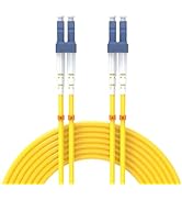 Buacoz 6Meters 20ft LC/UPC-LC/UPC Single-Mode Fiber Optic Cable LC to LC OS2 Jumper Optical Patch...