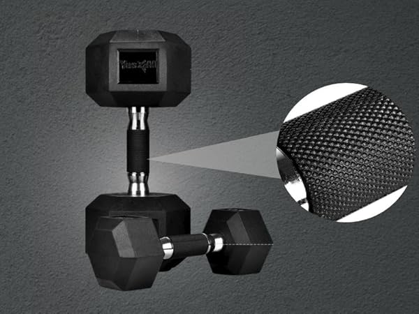 pound dumbbells set of lb weights lbs weight dumbbell grip rubber hex
