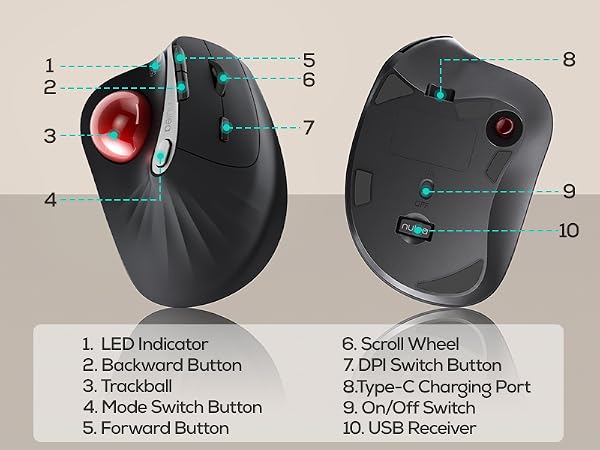 left handed trackball mouse gaming trackball mouse computer trackballs mx master 3s nulea mouse
