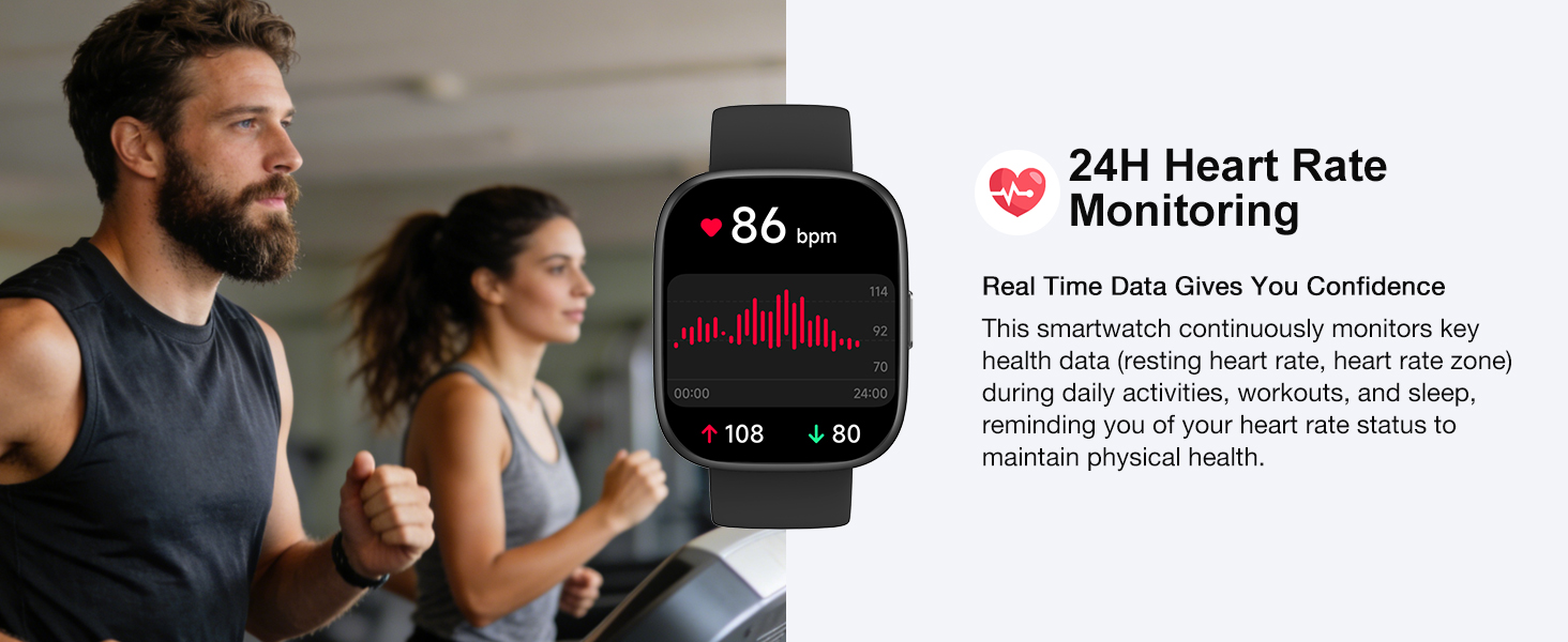 Smart Watch with Sleep Monitor Heart Rate Activity Tracking