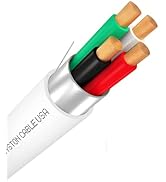 SYSTON 18/4 Fire Security Burglar Station Sound Alarm Control Cable Wire, Plenum-Rated CMP/CL3P S...