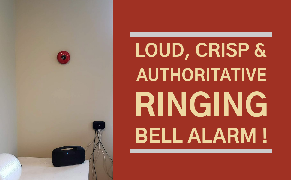 Safeguard Supply Fire Alarm Bell - 6 Inches Ringing Bell - 12 Volt DC Bell