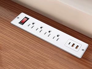 Recessed Power Strip USB C