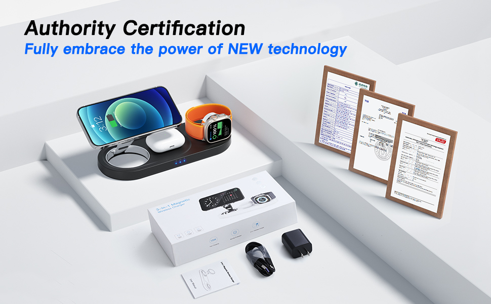 3 in 1 Wireless Charging Station for Apple