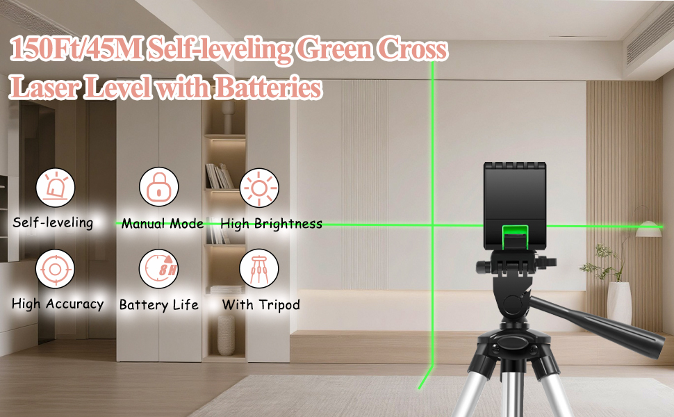 Laser level with tripod