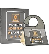 GIDEAL Pantry Moth Trap with Pheromones Prime for Clothes House Carpet, Cupboard 6 Pack (Clothes ...
