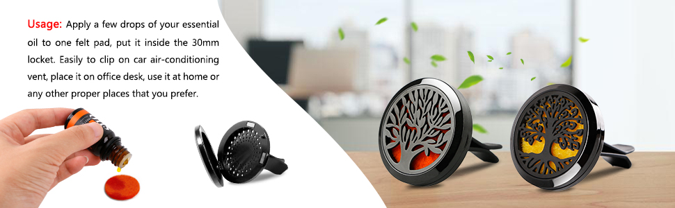 Essential oil car diffuser