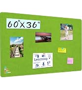 Large Bulletin Board - 60 X 36 inches Cork Board with 30 Pushpin, 5' x 3' Cork Board for Walls Pi...