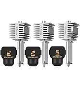 3PCS A1/A1 Mini Hotend 0.2mm+0.4mm+0.6mm Hardened Steel Nozzle Fast Speed&amp;High Temp Integrated St...