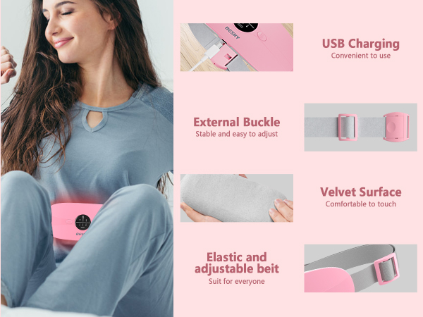  Electric Waist Belt Fast Heating Pad Cordless Heating Pad