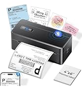 LabelCreate Bluetooth Thermal Shipping Label Printer, 4x6 Thermal Label Printer for Small Busines...