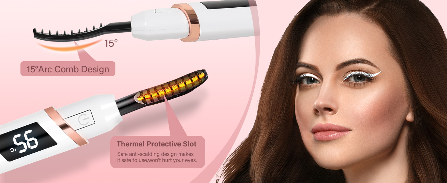 Heated Eyelash Curler for Women