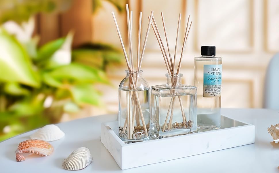 ocean mist and sea salt reed diffuser oil and diffuser refill fresh scents best selling long lasting