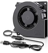 GDSTIME 120mm x 32mm USB Blower Fan with Speed Control, 5V Brushless DC Centrifugal Fans for Rece...