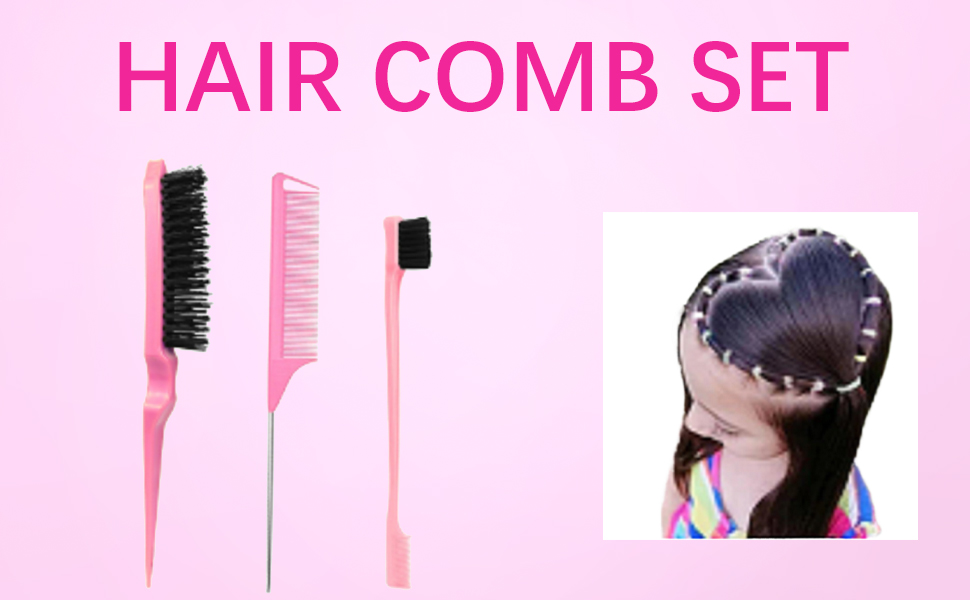 RED HAIR COMB SET