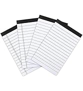 Lemical A7 Size Refill Paper Lined Paper Wide Ruled Writing Note Pads for Memo Pad with Calculato...