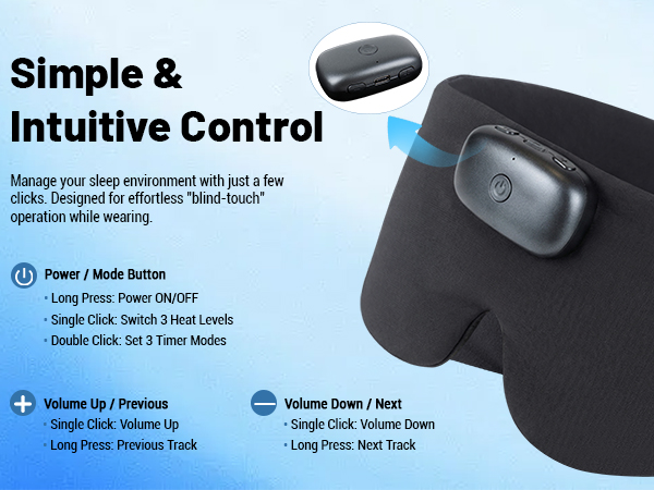 heated sleep mask 3-3-2