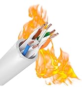 Syston Cable Technology Cat6e Ethernet Internet Cable - 100 FT,600MHz 23AWG Solid Bare Copper Wir...