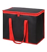 CIVJET 1-Pack Insulated Reusable Grocery Bags, X-Large Insulated Food Delivery Bag for Doordash/C...