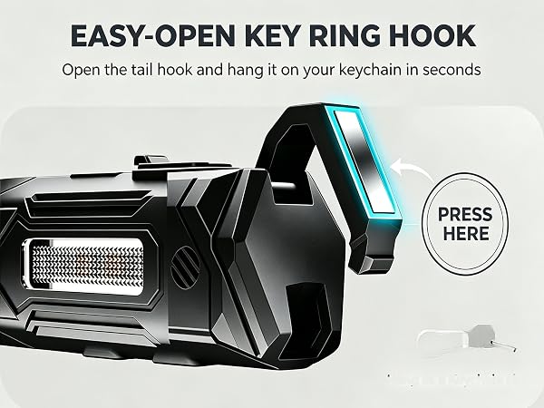 led keychain,small flashlight with clip,mini edc flashlight