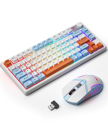 Wireless gaming keyboard and mouse