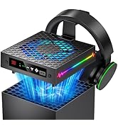 LED Display Auto Cooling Fan for Xbox Series X with 9 RGB Light Modes, Cooling System Adjustable ...