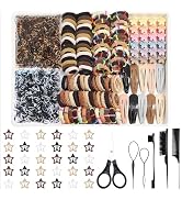 889 pcs Neutral Colors Hair Rubber Bands Elastic Hair Ties for Girl Set Mini Hair Bands