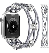 JR.DM Beaded Bracelet Women Compatible with Apple Watch Bands 40mm 45mm 44mm 41mm 38mm 42mm 46mm ...