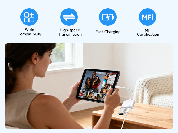 Lightning to USB Camera Adapter