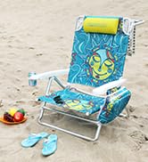 Old Bahama Bay Backpack Beach Chair 5-Position Lay Flat Reclining Lounge Chair for Adults Heavy D...