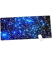 CENNBIE Galaxy Extra Large XXL Gaming Mousepad Non-Slip Rubber Oblong Mousepad for Computer Desk ...