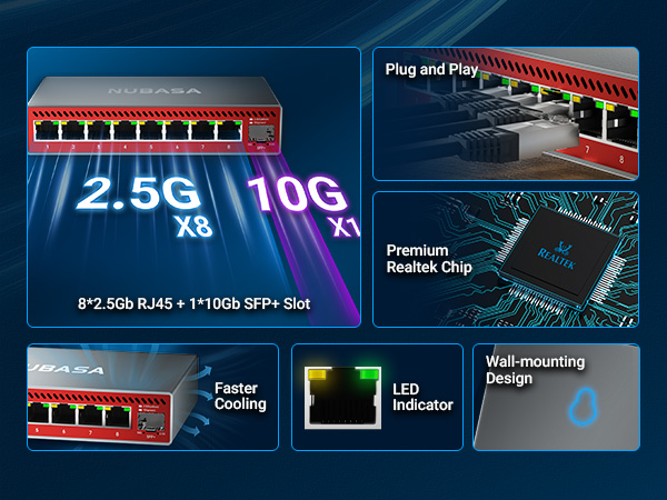 2.5g network switch 8 port