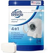 Earth Breeze Washing Machine Cleaner Tablets – Deep Cleans, Deodorizes &amp; Removes Odors, Residue &amp;...