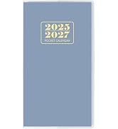 Pocket Calendar 2025-2027, Monthly Purse Planner (6.7" x 3.7") Runs from July 2025 to December 20...