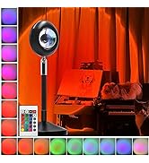 YouOKLight Sunset Lamp, Sunset lamp Projector, Sunset lamp for Bedroom 16 Colors Brightness Adjus...