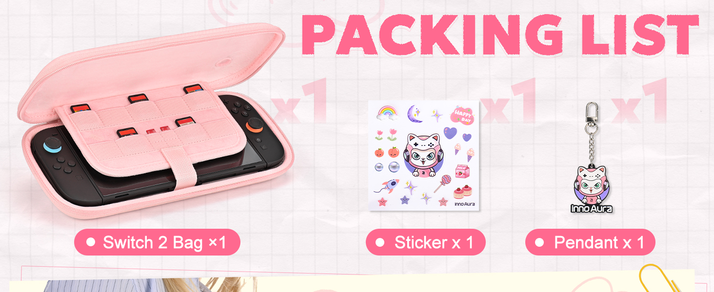 switch 2 case pink