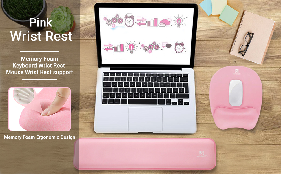 Cute Pink Keyboard wrist rest
