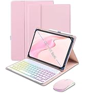 XCHYTECHER Universal Tablet Keyboard Case for 9.7",10.1",10.2",10.5",10.9",11" iPad Samsung Fire ...