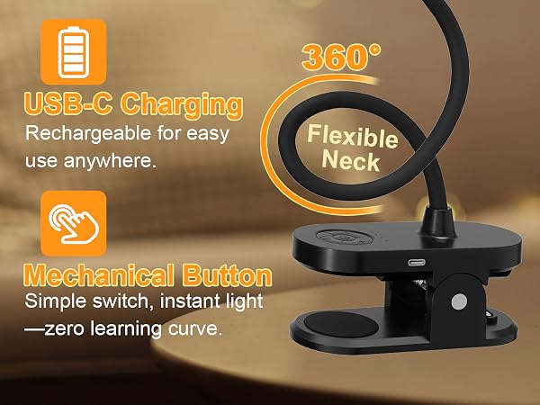 gooseneck clip lamp