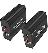 LornCeng HDMI Extender, 1080@60Hz 170M/558ft Over Ethernet Cat5e/6, HDMI Balun Over IP One to Man...