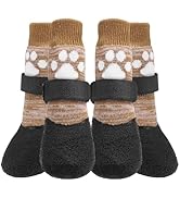 KOOLTAIL Anti Slip Dog Socks to Prevent Licking Paws for Hardwood Floors- Dog Rain Snow Boots&amp;Paw...